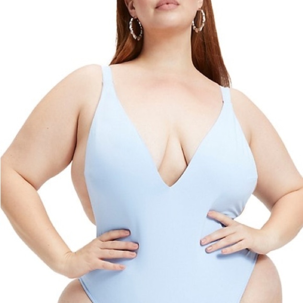 (A3) GOOD AMERICAN Lounge One-Piece Swimsuit, Size 5=XXL, NWT‎